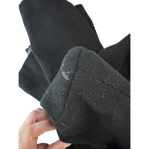 Finity Studio Wool Blend Zip Front Jacket Size 10 – Black Peplum Style - Picture 7 of 7